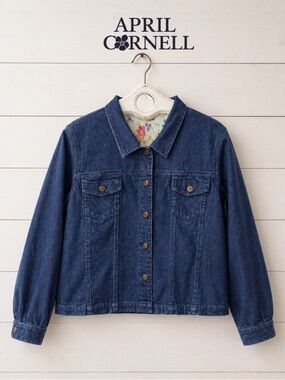 APRIL CORNELL Blue Denim Jacket XL